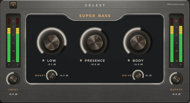 Super Bass plugin interface