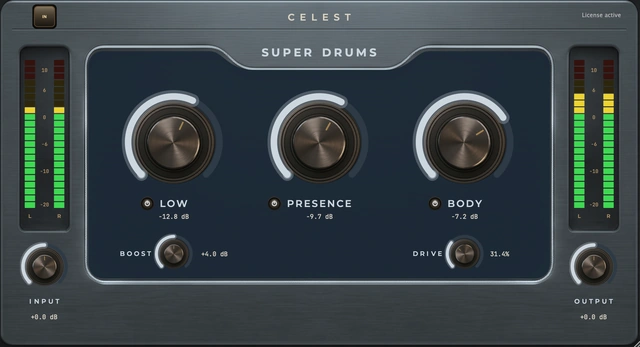 Super Drums plugin interface