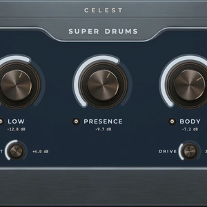 Super Drums plugin interface
