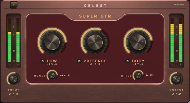 Super GTR plugin interface