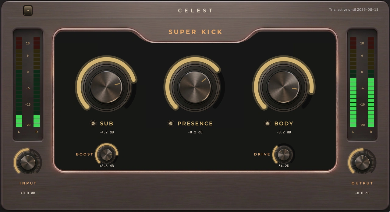 Super Kick plugin interface