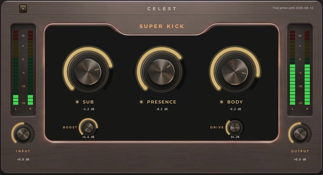 Super Kick plugin interface