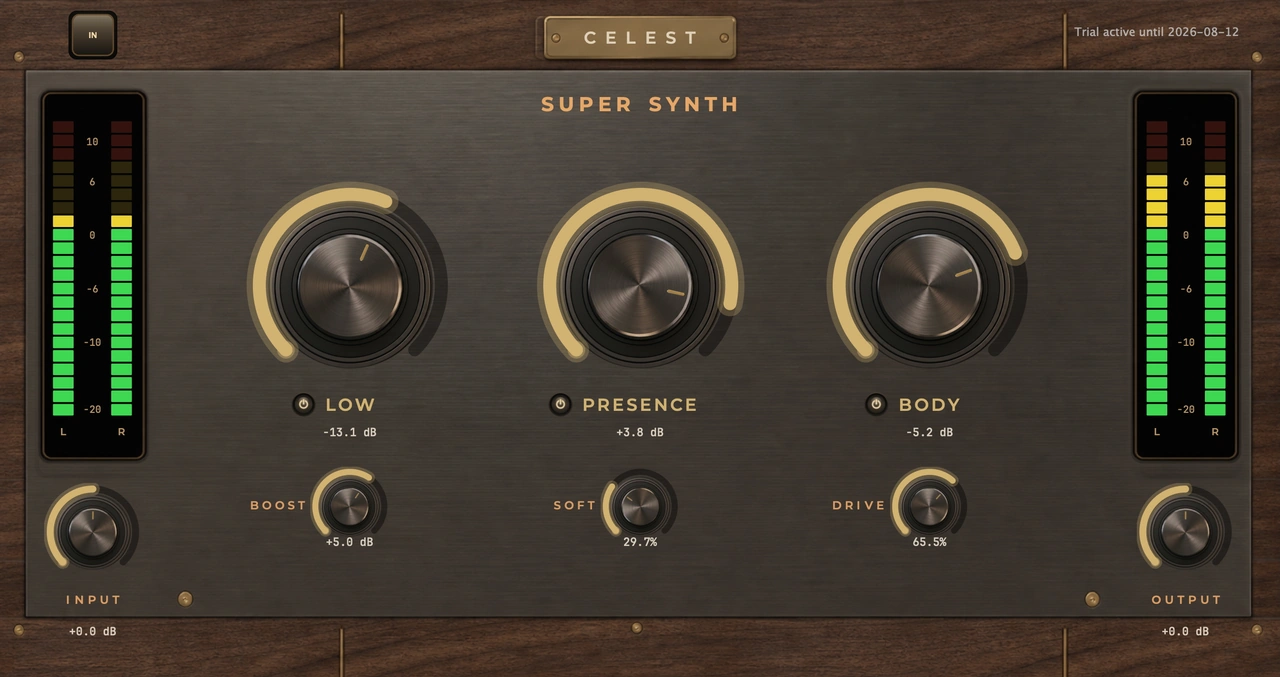Super Synth plugin interface