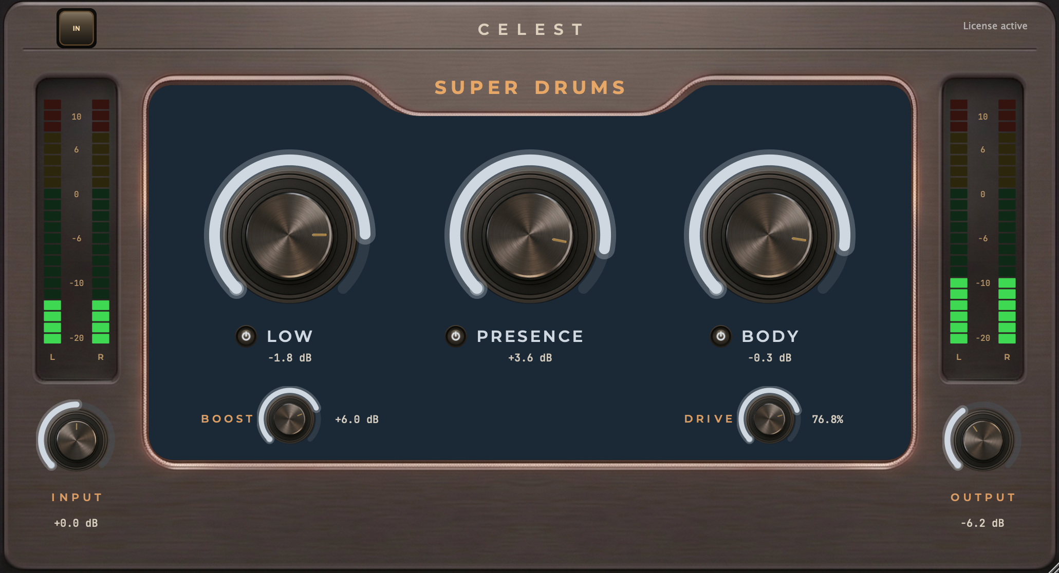 Super Drums plugin interface