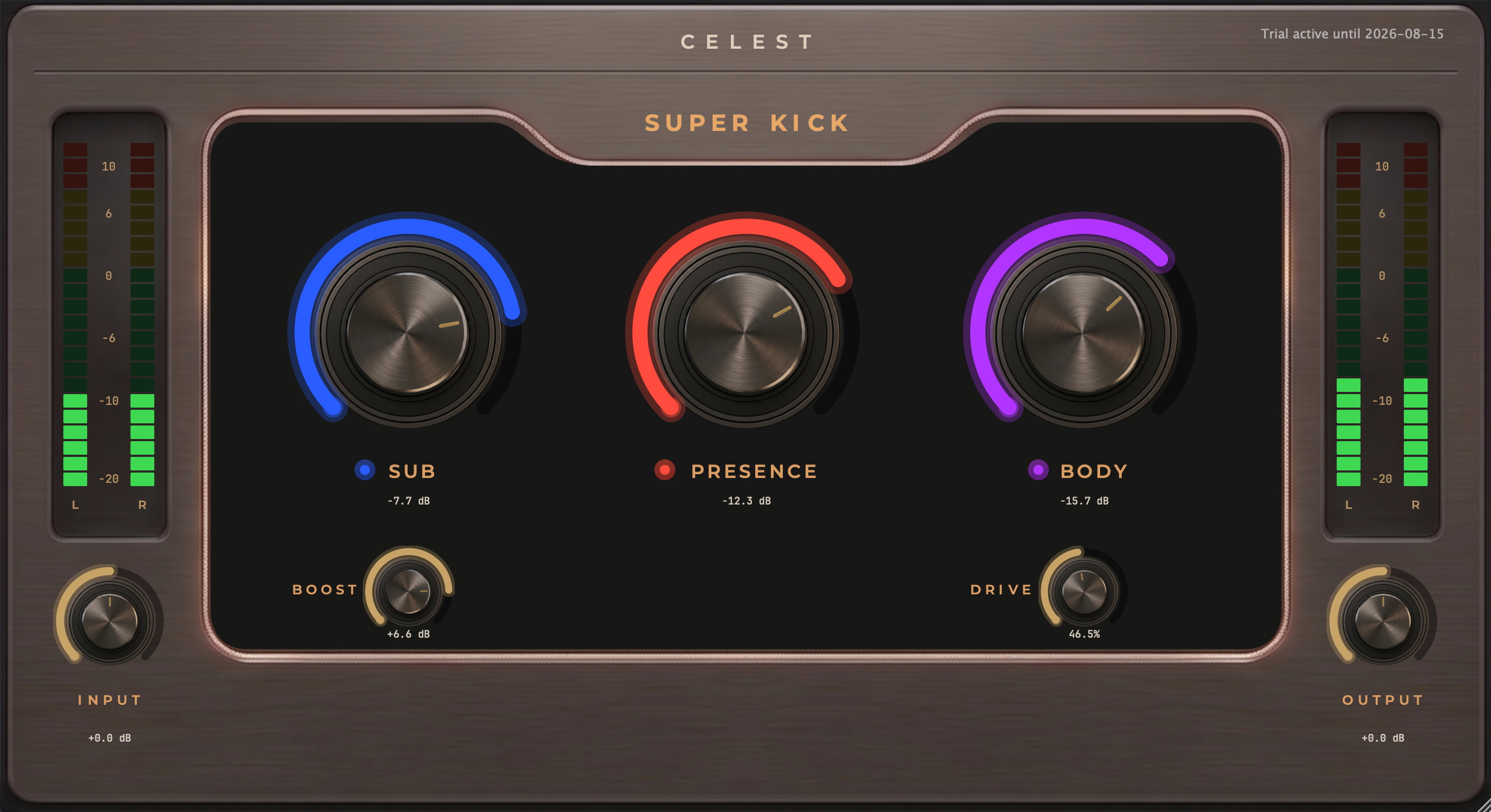 Super Kick plugin interface